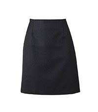 SKT-82-PWL - Straight skirt - Grey/royal pinstripe
