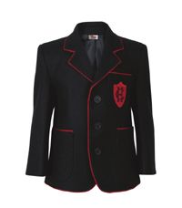 BLZ-38-CHS - Chepstow House blazer - Black/red/logo