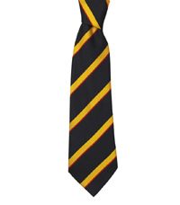 TIE-52-POL - Stripe tie - Black/gold/red