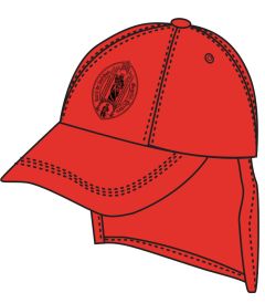 HAT-97-GIG - Legionaire cap - Red/logo - One