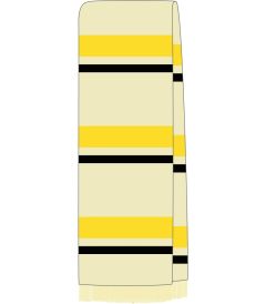SCF-52-GIG - Style house scarf - cream/yellow/black - One