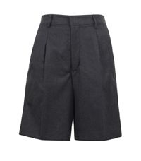 BER-30-PVI - Lined school shorts - Grey