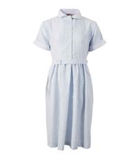 DRE-42-KNB - Check summer dress - Blue/white check
