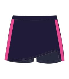 SKO-14-KNB - Skort - Navy/pink/logo