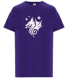 TSH-43-BHP - Dragon house t-shirt - Purple/logo