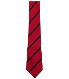 NKT-43-POL - Striped tie - Red/black