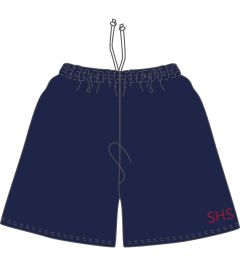 SHR-09-SHS - Sports shorts - Navy/logo