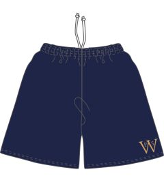 SHR-09-WWP - Sports shorts - Navy/logo