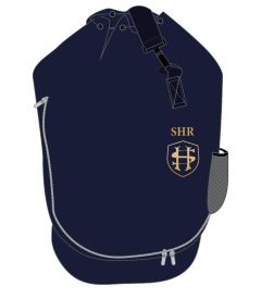 BAG-40-NAM - Duffle Bag with Initials - Navy/logo - One