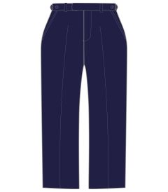 TRS-09-PWL - Slim fit suit trousers - Navy