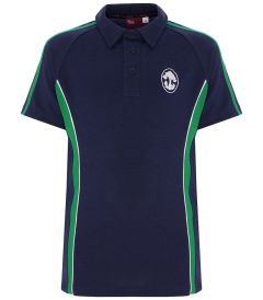 PLS-31-DVH - House Polo Shirt - Navy/emerald/logo