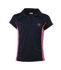 PLO-37-NHP - Fitted games polo shirt - Navy/pink