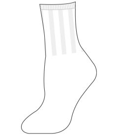 SOC-78-HBR - Sports socks - White