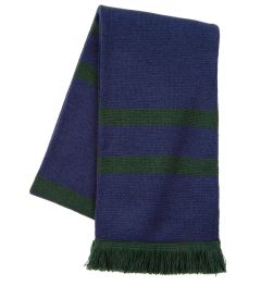SCF-18-ACY - Knitted Scarf - Navy/bottle - One