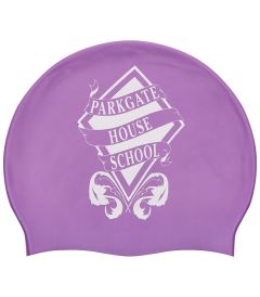 HAT-89-PKG - Swim Hat - Purple/logo - One