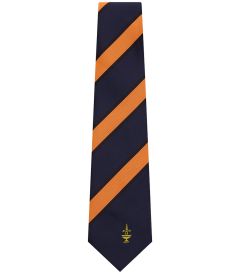 NKT-82-TED - Copper lodge house tie - Orange/Navy/Logo - 54L
