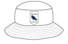HAT-14-FPP - Cotton sunhat - White/logo