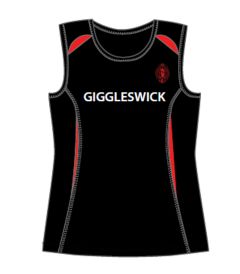 VST-12-GIG - Boys athletic vest - Black/red