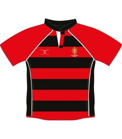 RGY-51-GIG - Rugby Top - Red/black/logo
