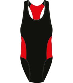SWM-53-GIG - Swimsuit - Black/red