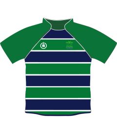 TSR-09-KHS - Football top - Navy/green/logo