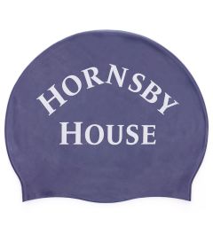 HAT-90-HRN - Hornsby House Swimming hat - Navy/logo - One