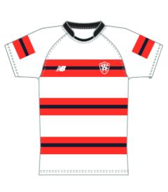 RGY-88-WPP - Rugby top - Black/Red/White/Logo