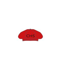 HAT-43-CMN - Beret - Red/logo