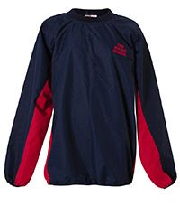 TRA-47-TRS - The Roche School round neck tr - Navy/red/logo