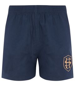 SHO-08-SHR - Cotton Shorts - Navy/logo