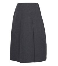 SKT-58-PVI - Inverted pleat skirt - Grey