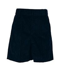 SHO-11-GLN - Corduroy shorts with mock fly - Navy