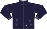 JKT-22-KNB - Reversible showerproof jacket - Navy/logo