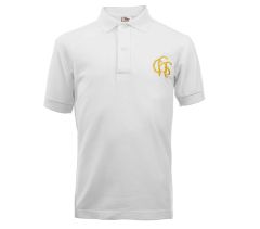 TSH-52-CON - Connaught House polo shirt - White/logo