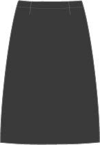 SKT-85-PWL - Wyndham Straight Skirt - Charcoal