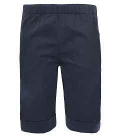 BER-03-COT - Classic bermuda shorts - Navy