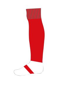 SOC-82-POL - Sports socks - Red/white