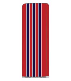 SCF-57-ACY - Knitted Scarf - Red/Navy/White - One