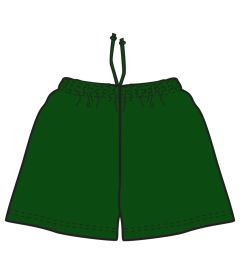 SHR-14-POL - Sports Shorts - Bottle green