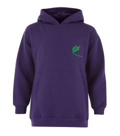 SWE-34-KCS - Kingscourt hooded sweatshirt - Dark purple/logo