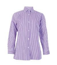 SHT-48-PCT - Girls long sleeve shirt - Purple/white