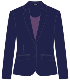 BLR-23-PWL - Opera Ladies Suit Jacket - Navy