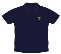 TSH-65-SJP - Sports Polo Shirt - Navy/logo
