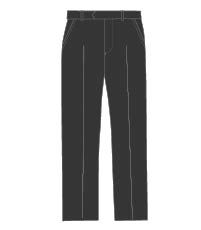 TRS-27-PVI - Slim fit trousers - Grey