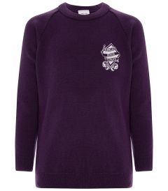 JMP-27-PKG - School Jumper - Purple/logo