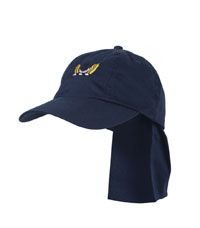 HAT-32-HLS - HLS legionnaire sun hat - Navy/logo - One