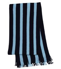SCF-05-ACY - Knitted scarf - Navy/pale blue - One