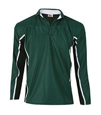RGY-07-POL - Reversible rugby shirt - Bottle/black