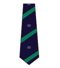 TIE-83-SFC - Kymes house tie - Navy/green/Logo - One