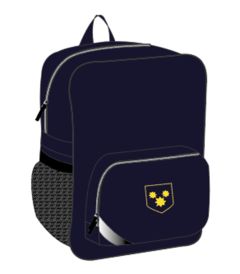 BAG-87-SPS - Larger Backpack - Navy/logo - One